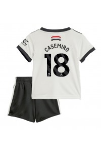 Manchester United Casemiro #18 Jalkapallovaatteet Lasten Kolmas peliasu 2024-25 Lyhythihainen (+ Lyhyet housut)